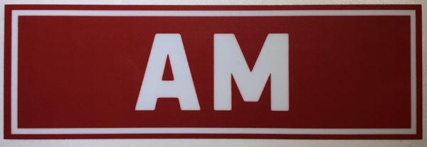Sticker Klassifizierung/Rennklassen AM 13cm x 4,2cm
